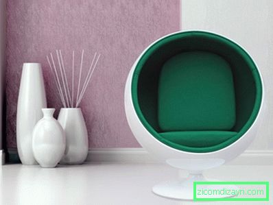 Krzesło z zielonym wnętrzem